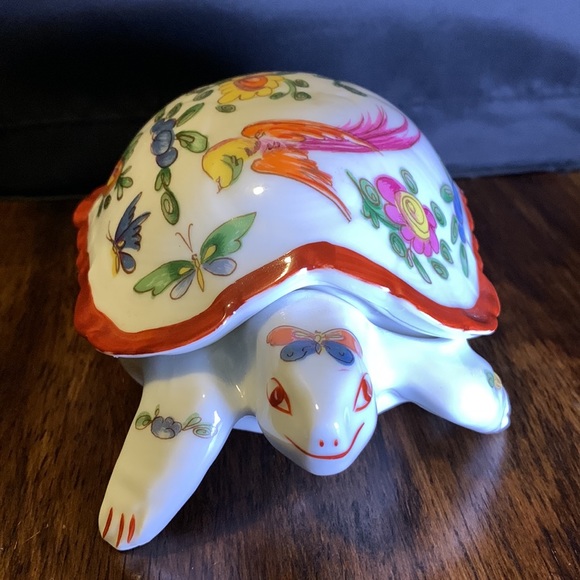 Limoges | Accents | Vtg Limoges France Turtle Trinket Box Dish 6 ...